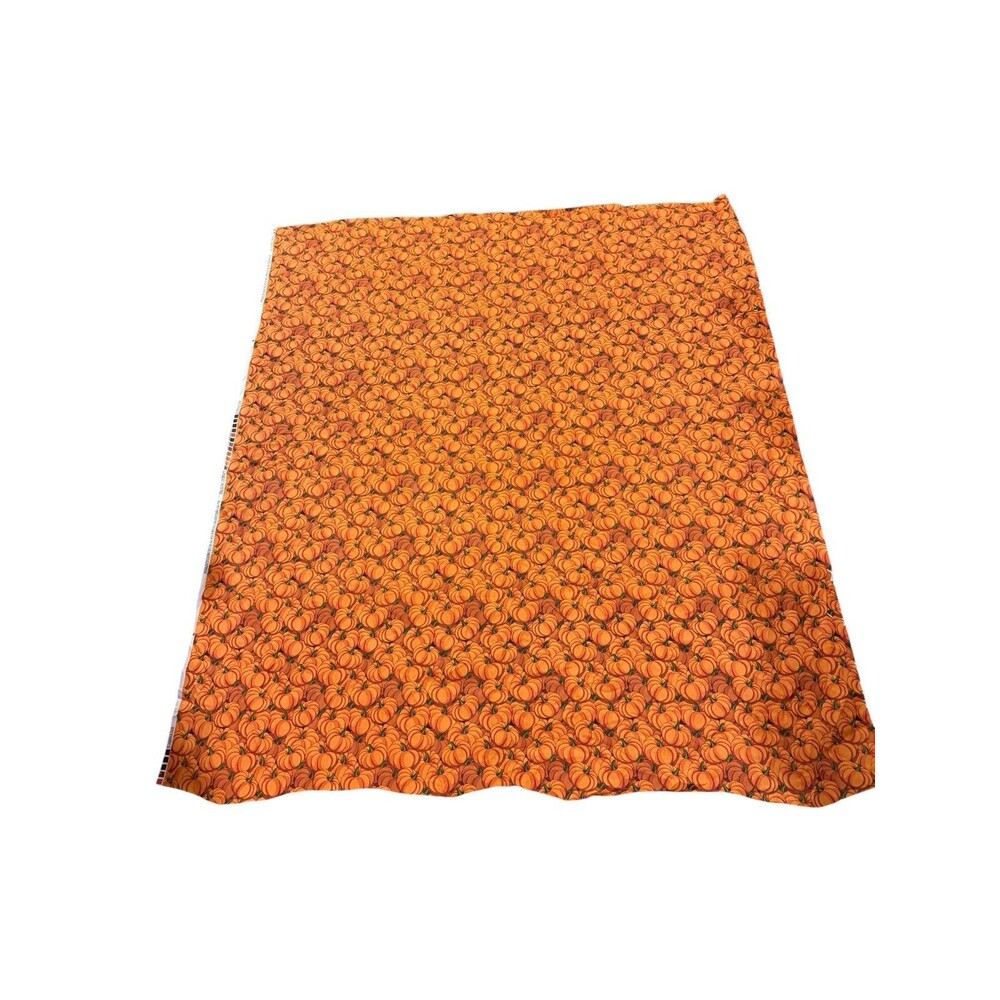 RTC Fabrics Pumpkin Print Cotton Fabric 45 x 50 Fall Autumn Halloween